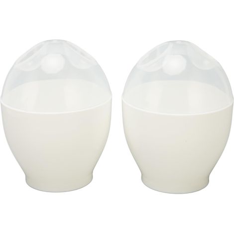 Cuiseur à œufs Wave (lot de 2) : mini-cuiseur à œufs portable et léger pour une cuisson rapide, idéal pour le petit-déjeuner.