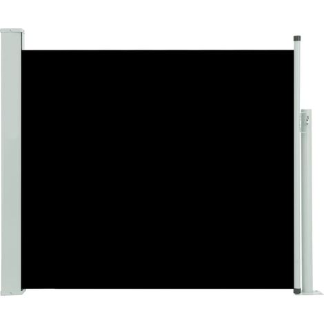 INLIFE Auvent latéral rétractable de patio 100x300 cm Noir (1/5)