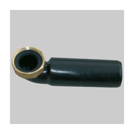 CODOLO CURVO IN PEHD CON DADO IN OTTONE  11/2 Ø 40     BONOMINI