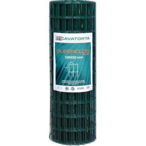 SANS MARQUE Grillage Vert Maille 100X50 H100 L25M