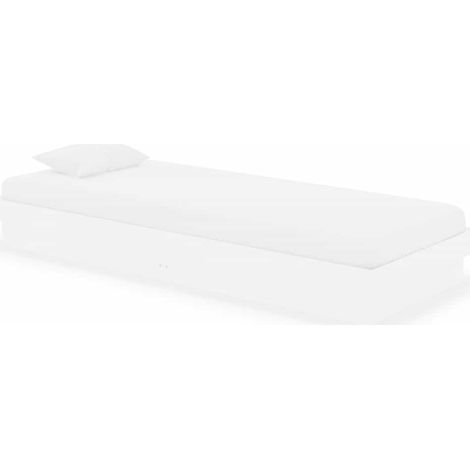 Giroletto Bianco in Legno Massello 75x190 cm Small Single vidaXL (1/5)