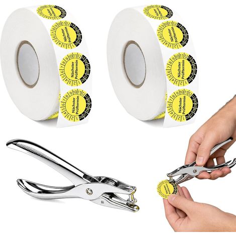 1000 Pieces Perforated Maintenance Labels, Self-Adhesive Test Plates (1/5)