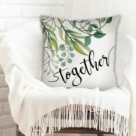 Housse de coussin décorative salon résistant aux tachespour naissance de bébé
