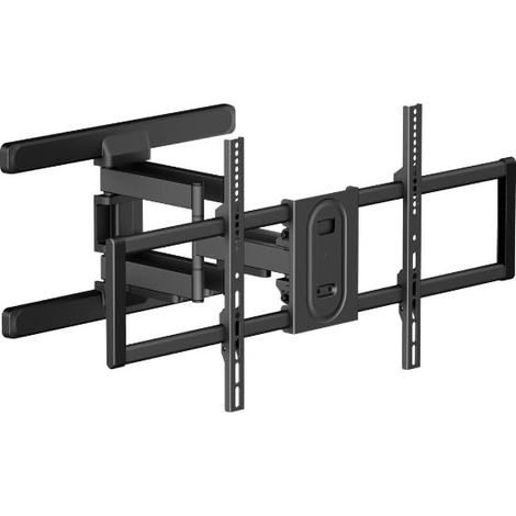 Blunord BS4366 TV-Wandhalterung 43"-100" 2 Arme 3 Gelenke VESA 800x400 Neigung ±15° Drehung ±60° 60 kg Verstärkter Stahl (1/5)