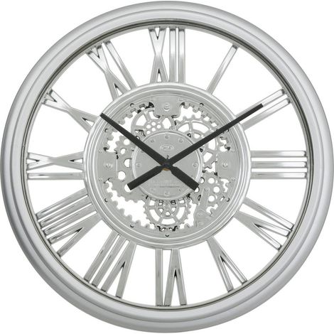 Orologio ricky argento d40cm - Atmosphera créateur d'intérieur