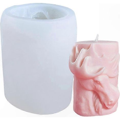 3D-Silikonform für Seife mit Bären- und Elchmotiven, geeignet für Kerzen, Fondant, Kuchen und Schokolade – Kreative Modellierform (1/4)