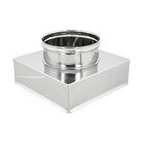 RÉDUCTION QUADRATIQUE-RONDE EN ACIER INOXYDABLE Dimensions : de 250 x 250 à 180