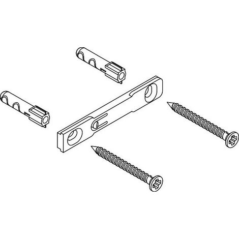 Material de fijación SYSTEM 162 para porta papel higiénico