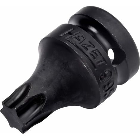 HAZET Tournevis à percussion, douille 995S6-T40LG, 1/2 pouce (12,5 mm) carré, 24 mm hexagone extérieur, profil TX intérieur, T40 (1/2)