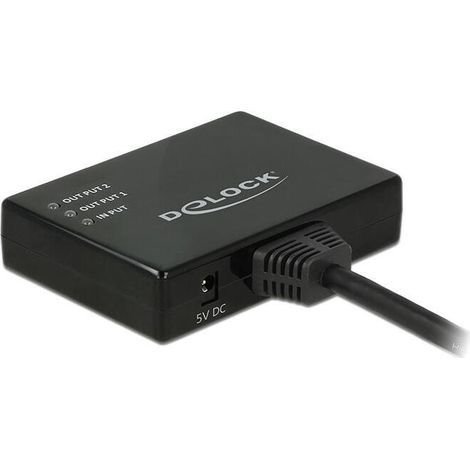 Divisor DeLOCK de entrada HDMI a 2 salidas HDMI (1/3)
