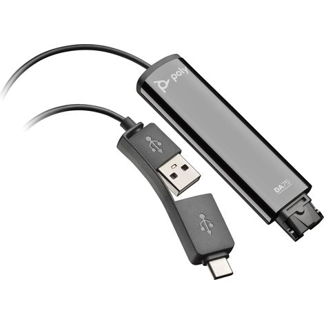 HP Poly Adattatore da USB a QD Poly DA75