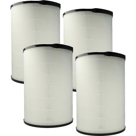 vhbw 4x Luftilter kompatibel mit Philips AC4236/10, Series 4000i Luftreiniger - Kombifilter HEPA + Aktivkohle