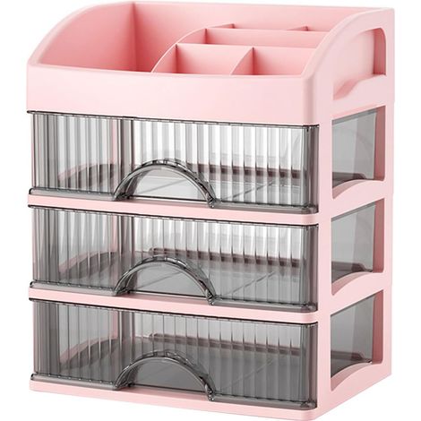 Meuble de rangement polyvalent pour maquillage avec tiroir multicouche pour artistes professionnels (1/4)