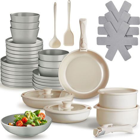Ensemble de vaisselle pour 6 personnes avec kit cuisine