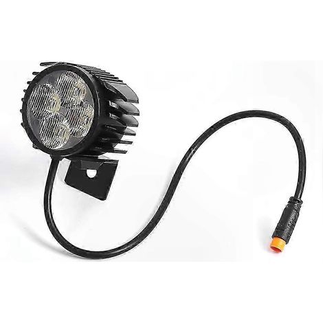 Phare LED pour trottinette électrique, feu avant de guidon, installation facile, accessoire pour une visibilité accrue (1/4)