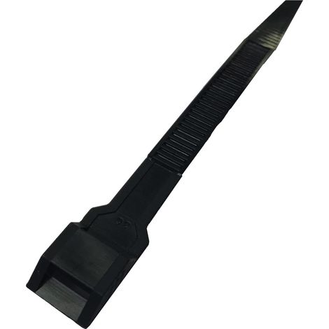 Serre-câble RS PRO 132mm x 9 mm Noir en Nylon 12 ( Prix pour Sachet de 100 )
