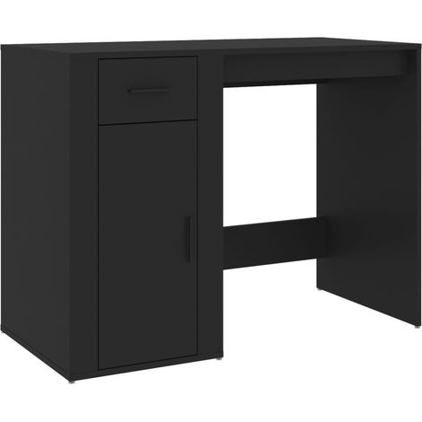 Desk Black 100x49x75 cm Engineered Wood vidaXL