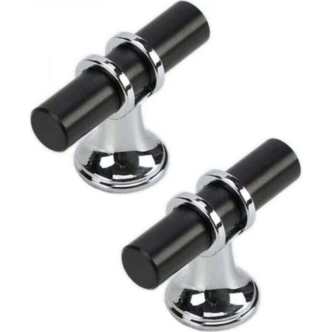 10 modern zinc alloy drawer handles with screws – single hole (1/4)