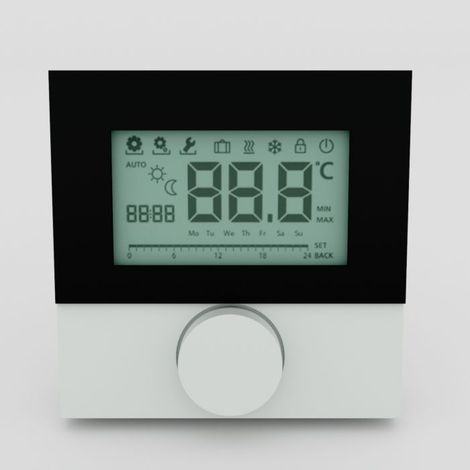 Möhlenhoff Alpha-Regler direct Std. 230V, RD 20203-11N5 230V, Scheibe Standard 230 V: Heizen, feste Absenkdifferenz, Absenkeingang, für Stellantriebe mit Wirksinn NC