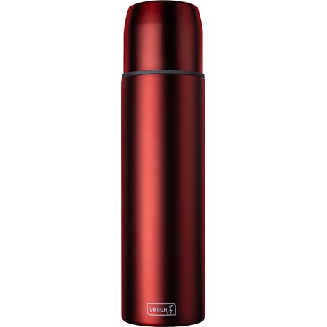 urch - Thermos per bevande calde e fredde, in acciaio inox a doppia parete, 0,75 l, colore: rosso rosa (1/5)