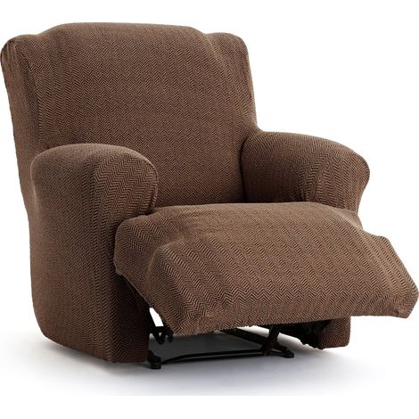 Housse pour Fauteuil Pieds Ensemble de Relaxation bi-élastique, Respirante et Facile à Installer - Housse de Fauteuil Pieds Ensemble de Relaxation Couleur Marron avec mousses de Fixation (1/5)