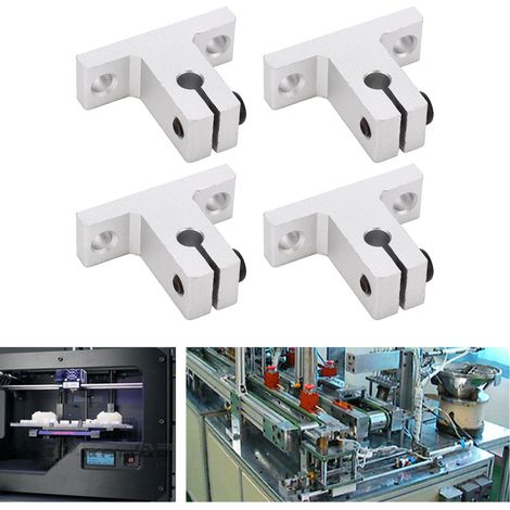 Support vertical SK6 en alliage d'aluminium pour tige de guidage et fixation d'extrémité d'arbre. (1/5)