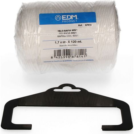 Filato di rafia per elettroerosione 600/1 bobina 220 g/120 m Bianco (1/2)