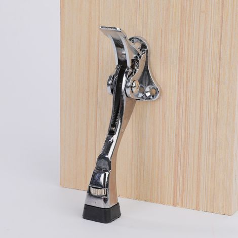 Butée de porte en alliage de zinc — Bloque-porte — Bloque-porte articulée en forme de fer à cheval — Convient à un usage résidentiel — Limiteur d'ouverture de porte — Butée de porte avec protection co (1/3)