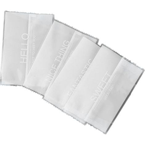 Emballage Pour Bonbons - Sachet Cellophane Semi-Fermeture 12 x 8 cm - Pour Nougat Caramel Et Confiserie Maison - Lot De 200 Pièces (1/5)