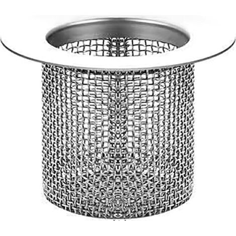 Lot de 2 filtres de vidange de sol en acier inoxydable, attrape-cheveux réutilisable pour douche et évier (1/5)