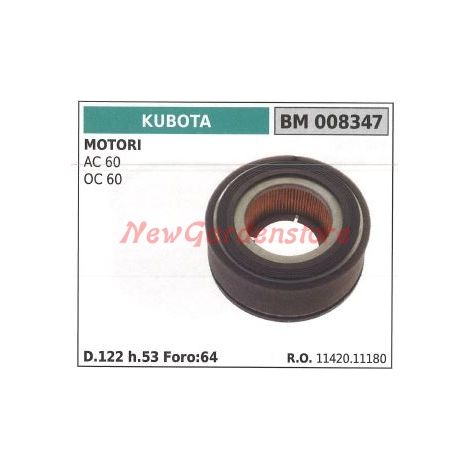 Filtro de aire KUBOTA motor tractor de césped AC 60 OC 60 008347 1142011180