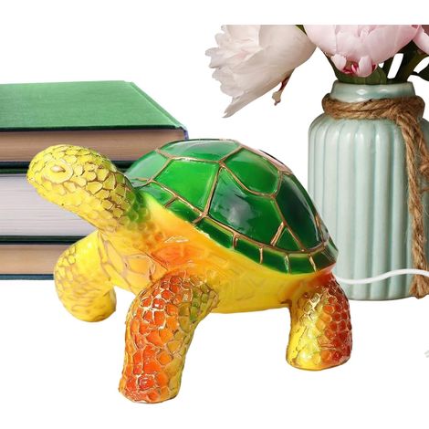 Lampe Tortue Résine, LED, alimentation USB, mignon (1/5)