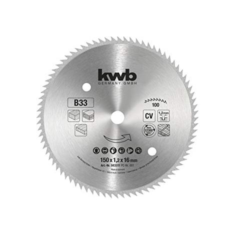 kwb 583311 Lama circolare 150 x 16 mm 1 pz. (1/4)