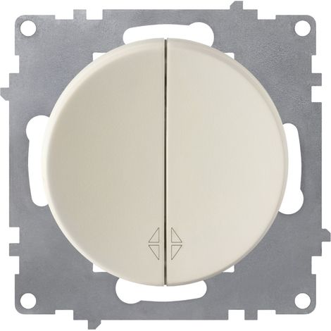 Interrupteur va-et-vient, double - beige