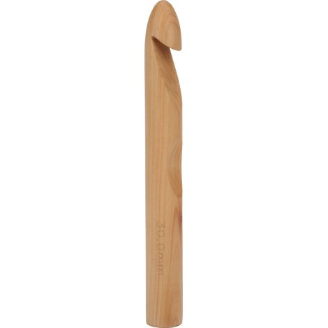 Crochet en Bois 30mm Aiguille à Tricoter Épaisse pour Artisanat DIY et Tissage Manuel (1/5)