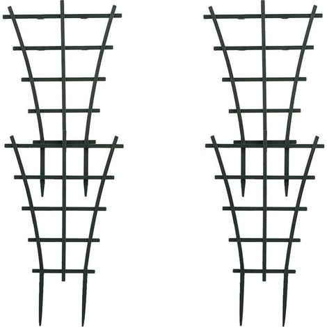 LAN Lot de 4 treillis de jardinage en plastique pour mini plantes grimpantes (1/5)