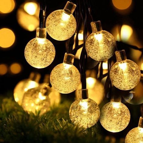 LED-Lichterkette - 6,5 m - 30 LEDs - Warmweiß - Wasserdicht IP65 - 8 Modi