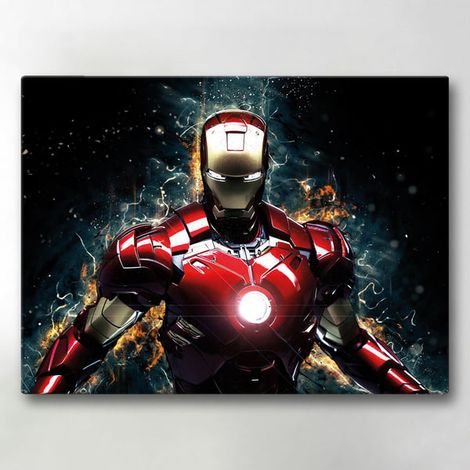Toile / Peinture - Iron Man - 40x30 cm - Toile (1/4)