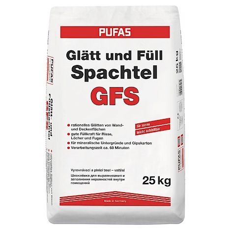 Pufas Glätt- und Füllspachtel 25kg 3203000