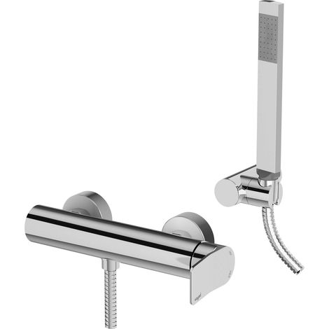 Miscelatore esterno per doccia bianco opaco Paffoni serie Tilt TI168DBO  Ottone - Bianco Opaco (1/3)