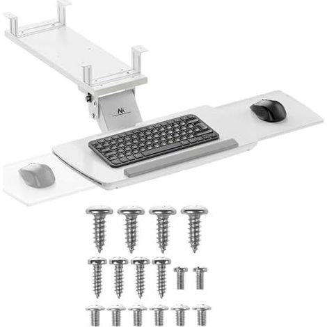 Supporto per tastiera Maclean MC-156 W bianco regolabile
