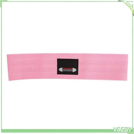 Boucle de résistance - FAFEICY - L - 120 lb - Rose - Noyau latex antidérapant (1/4)