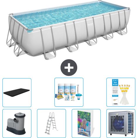 Bestway Piscina Bestway Power Steel Rectangular - 640x274x132 cm - 8-piezas  S612 (1/4)