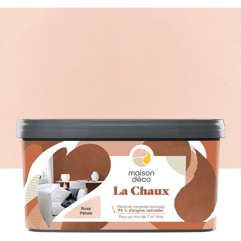 MAISON DECO Peinture a effet, La chaux MAISON DECO, rose petale, extramat, 2.5 l (1/3)