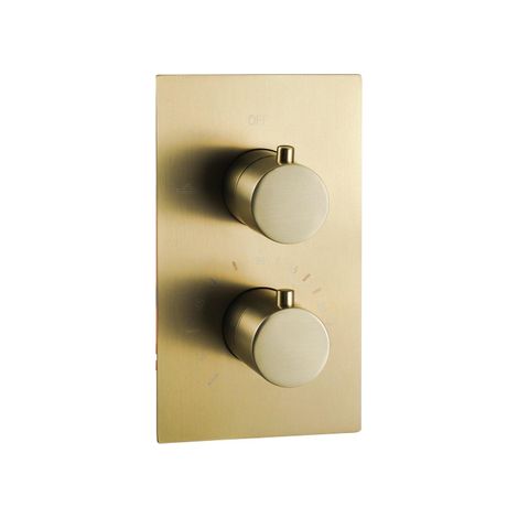 FugaFlow Eccelente Sobrado Robinet encastrable avec partie encastrable 2 voies laiton brossé (1/4)