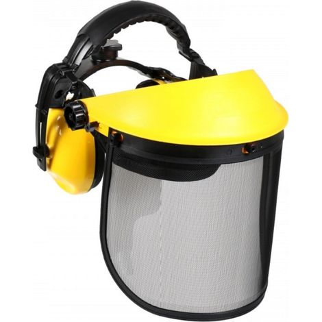 Visière de protection en maille avec protection auditive EGY910-1035