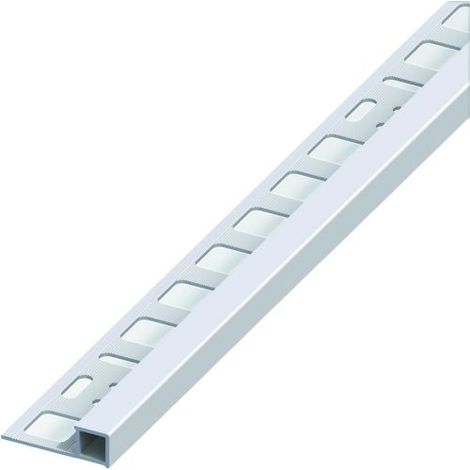 Alfer PROFILO QUADRATO CHIUSO JOLLY ALLUMINIO Argento Satinato mm. 12,5x2,5 mt. 5 PZ