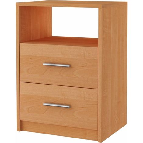 Comodino 2SO ALDER 40cm cassettiera ripiano