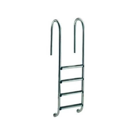 Gerade Leiter mit 4 Stufen aus rutschfestem Edelstahl - FLEXINOX - 87132049