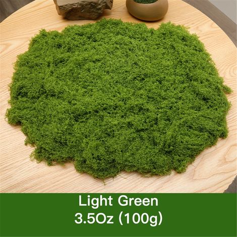 Mousse Artificielle - Pour Jardinières et Décoration de Terrariums - Vert Printanier - 31 g / 50 g / 100 g (1/5)